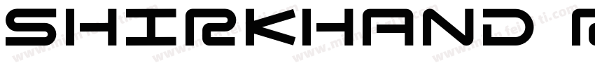 shirkhand regular字体转换